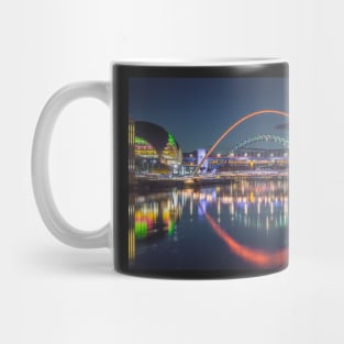 Tyne Bridges Lit Up Mug